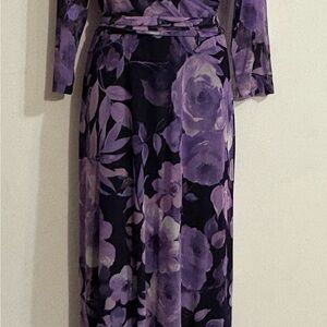 Connected Apparel Navy Dress